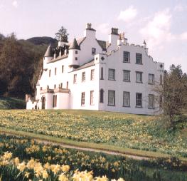 Aberuchill Castle, Scotland after renovation and painting with Armaglaze