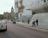 The Canongate Wall and the Queen's Gallery entrance at foot of Canongate